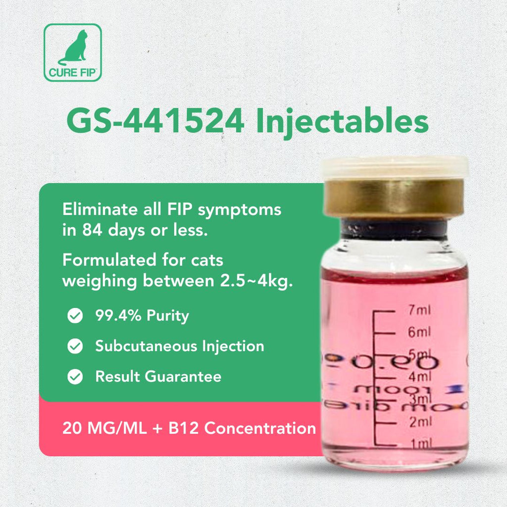 Cure FIP Antiviral + Vitamin B12 【20 mg/ml, 8 ml】
